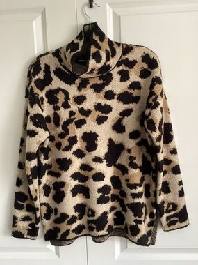 DKNY Leopard Print Sweater